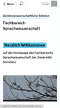 Mobile Screenshot of ling.uni-konstanz.de