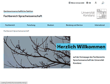 Tablet Screenshot of ling.uni-konstanz.de