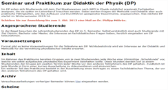 Desktop Screenshot of dp.physik.uni-konstanz.de