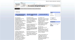 Desktop Screenshot of buergerbefragung.uni-konstanz.de
