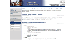 Desktop Screenshot of ap.physik.uni-konstanz.de