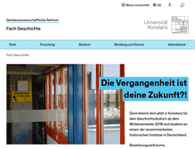 Tablet Screenshot of geschichte.uni-konstanz.de