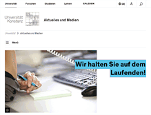 Tablet Screenshot of aktuelles.uni-konstanz.de
