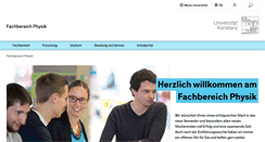 Desktop Screenshot of physik.uni-konstanz.de