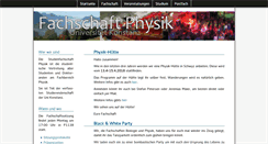 Desktop Screenshot of fachschaft.physik.uni-konstanz.de